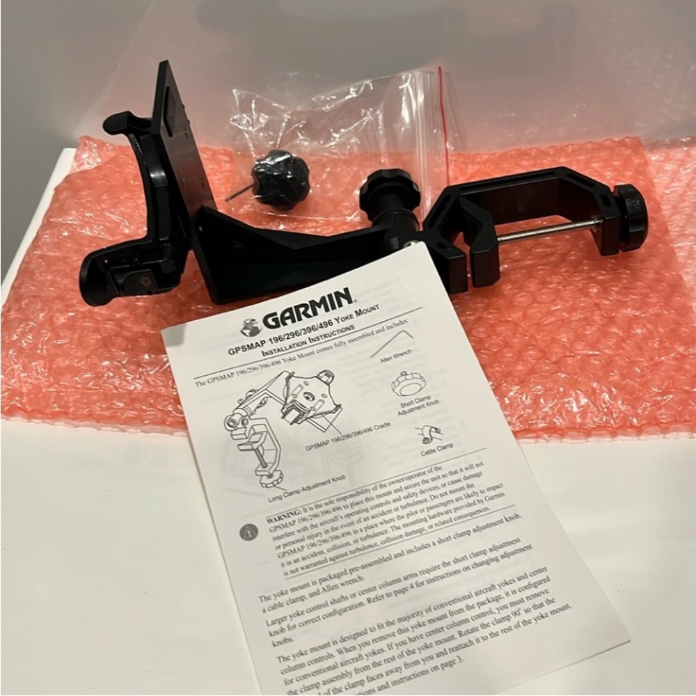 Garmin Yoke Mount - NWT - GPSMAP 196/296/396/496
